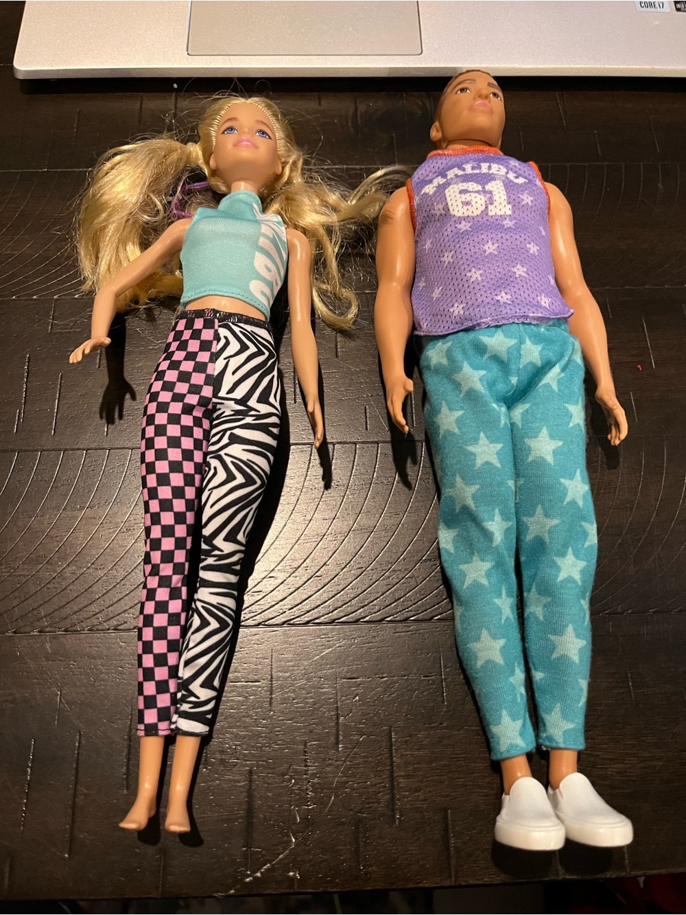 Barbie lot Ken and Barbie Fashionistas Doll Malibu dolls
